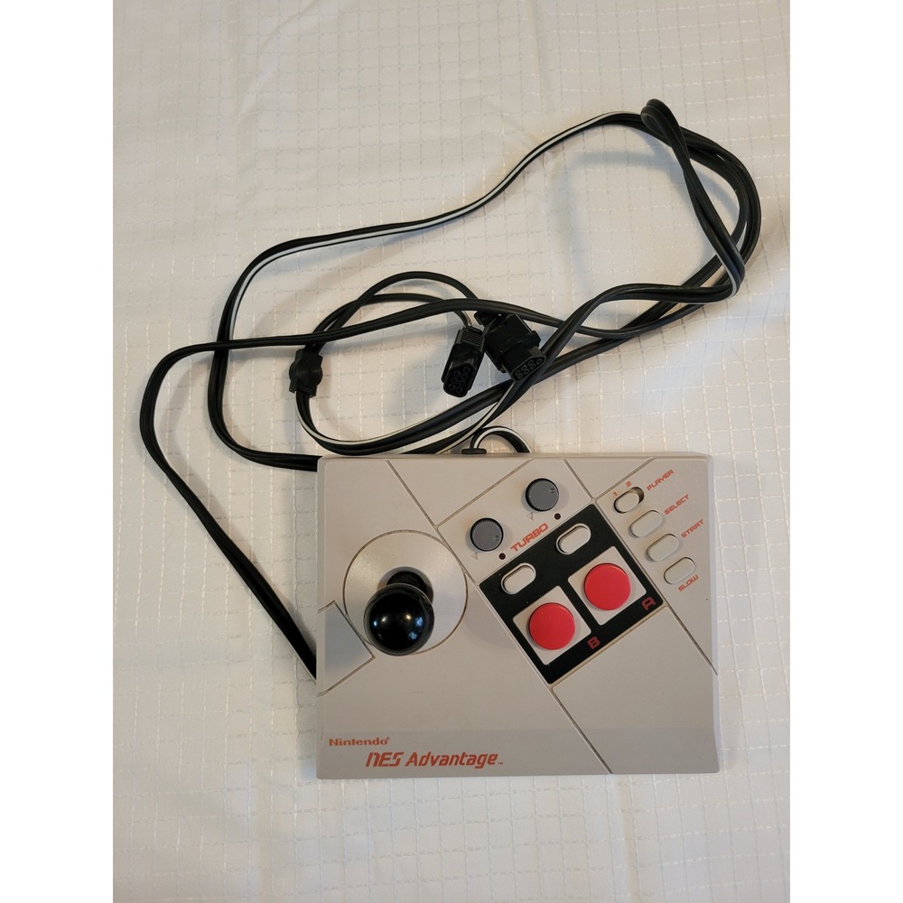 Nintendo NES Advantage Arcade Joystick Controller NES-026 Turbo Slow Motion